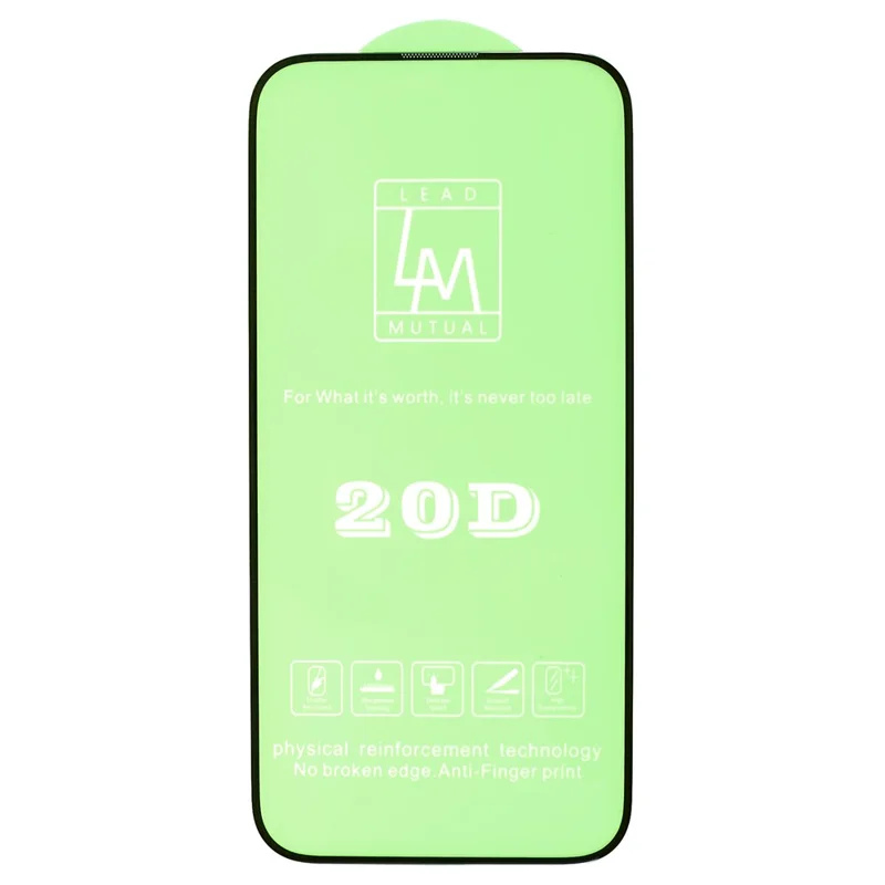 For iPhone 15 Silk Printing Screen Film 20D Tempered Glass Full Glue Complete Screen Covering Protector - 3