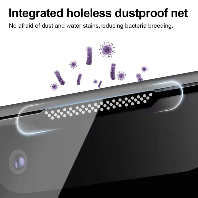 YONGPOLY For iPhone 15 Pro Max Tempered Glass Screen Protector Silk Printing Film with Dust-Proof Net - 6