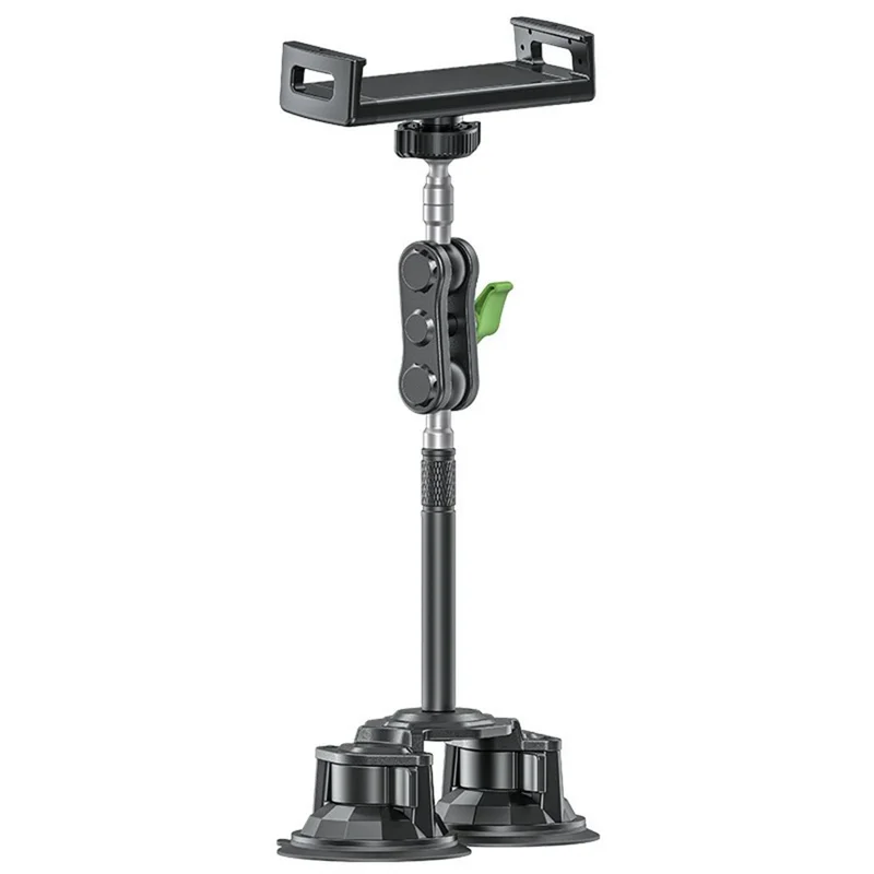 LANPARTE RBA-P2L Dual Suction Cup Tablet Stand Extended Version Universal Car Holder Mount with Adjustable Arm - 1