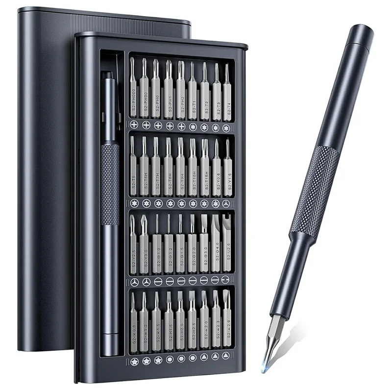 AXTH 37 in 1 Precision Screwdriver Set S2 Steel Bits Magnetic Driver Repair Kit for Phone Laptop Gaming Console Watch - 1