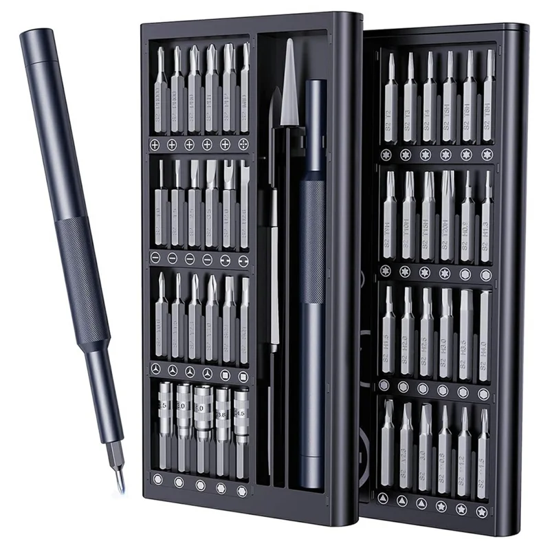 AXTH 50 in 1 Precision Screwdriver Set S2 Steel Magnetic Bits Repair Tool Kit for Phone Laptop Gaming Console Watch Glasses - 1