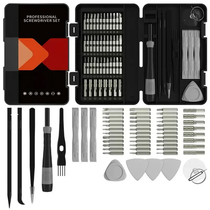 JIAFA 58 in 1 Precision Screwdriver Set CRV Magnetic Bits PP Handle Screwdriver for Phone Repair - 1