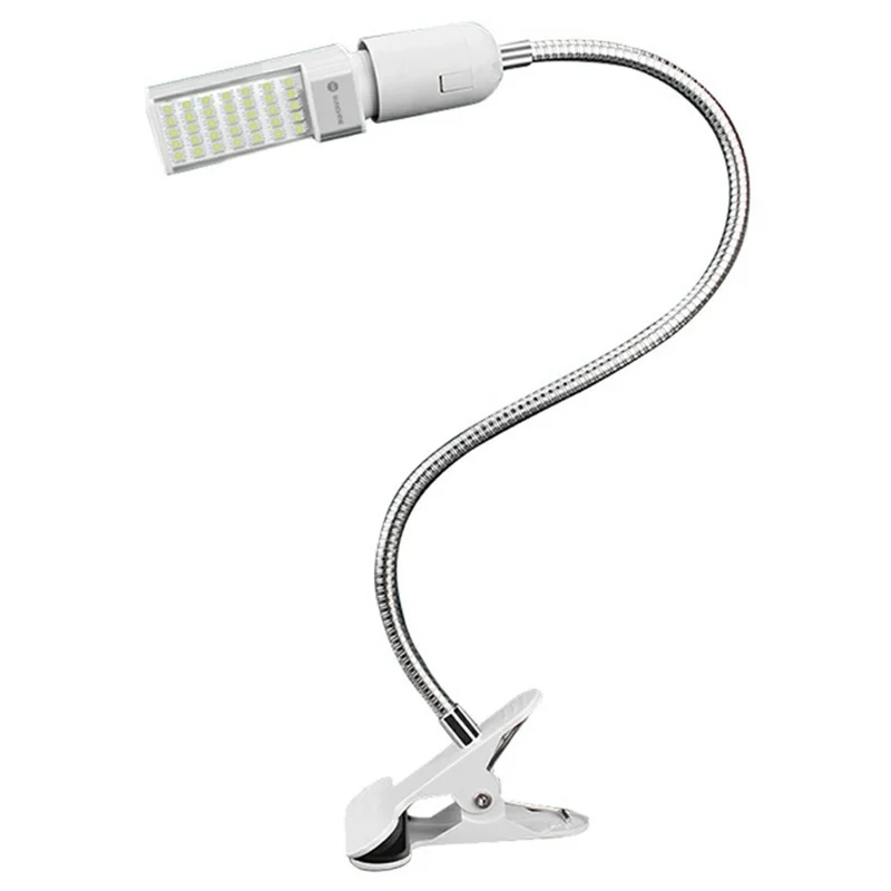 SUNSHINE SS-803 Clamp LED Work Light 360 Degree Adjustable 35 LEDs Metal Flexible Arm Clip-on Desk Lamp for Repair - EU Plug - 1