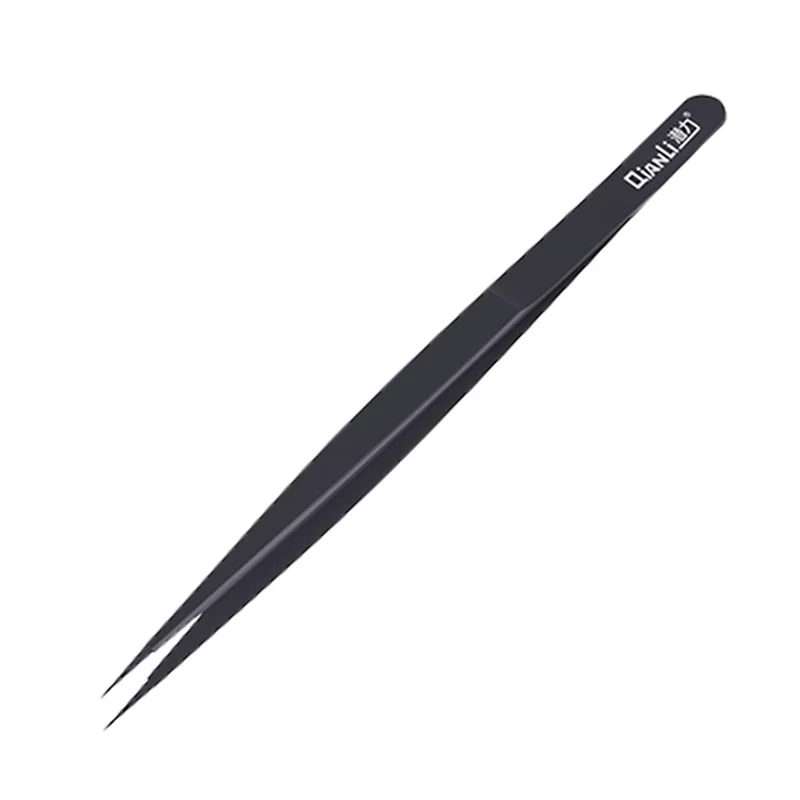 QIANLI INEEZY FX-03 0.15mm Fine Type Hand-polished Non-magnetic Precision Stainless Steel Tweezers for Jump Wire - 1