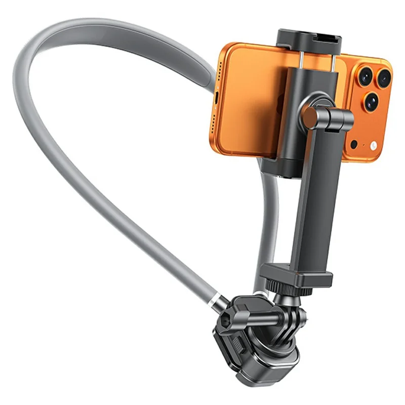 WEKOME WA-S69 First Person POV Shooting Rotating Neck Holder Hands-Free Wearable Phone Action Camera Neck Mount - Black / Grey - 1