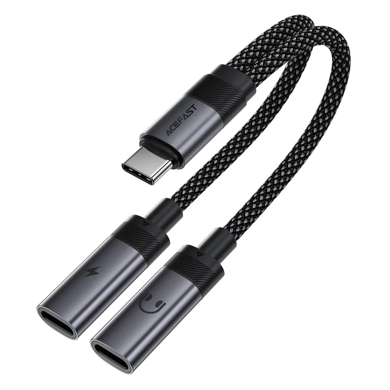 ACEFAST J14 Audio Adapter Splitter Cable USB-C Charging Listening Converter Cable - 1