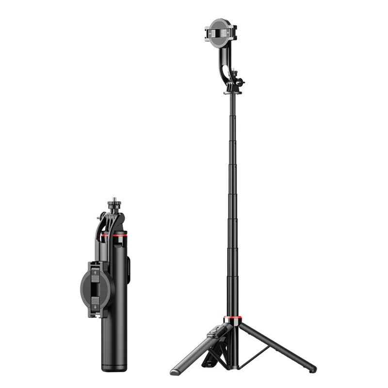 CYKE C20 For Live Streaming Portable Selfie Stick Extendable Tripod Stand with Magnetic Phone Clip - 1