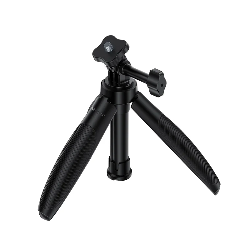 ACEFAST E49 Mini Tripod Telescopic Selfie Stick 4-Section Aluminum Alloy Portable Stand for Camera - Black - 1