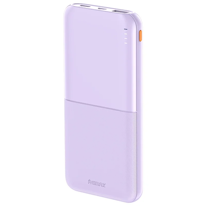 REMAX RPP-23 2.4A Fast Charging Power Bank Portable Phone Charger Battery Pack (10000mAh) - Purple - 1