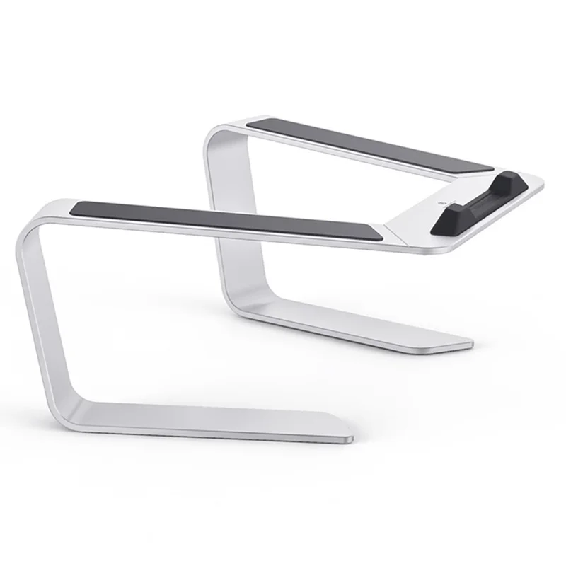 BONERUY P49 Desktop 11-15 Inch Notebook Computer Stand Portable Aluminum Alloy Fast Heat Dissipation Laptop Riser Holder - Silver - 1