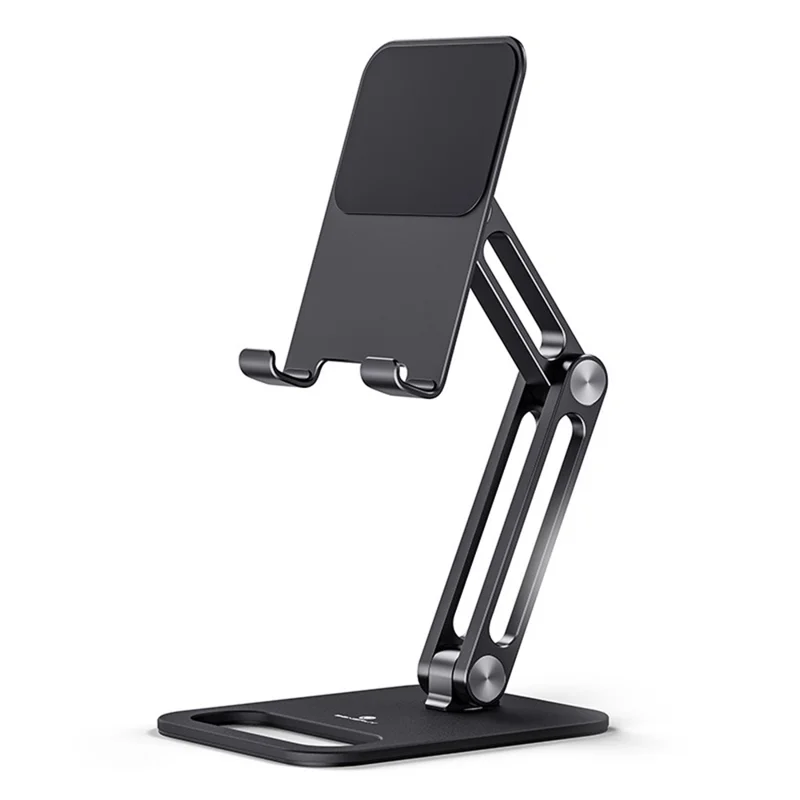 BONERUY P66 Foldable Tablet Stand Holder Aluminum Alloy Cell Phone Stand Desktop Mount Stand - Black - 1