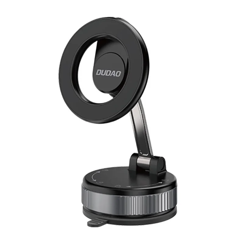 DUDAO F24X Magnetic Car Phone Holder for Car Dashboard 360° Rotation Vacuum Suction Cup Cell Phone Car Mount - Black - 1