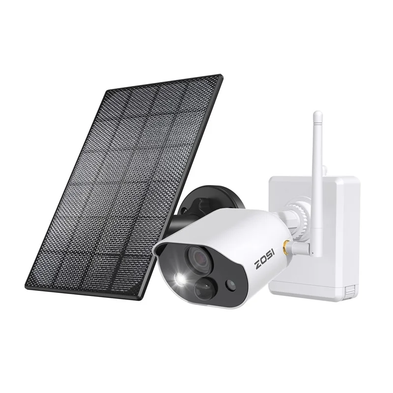 ZOSI 2K Wireless Security Camera 3MP Color Night Vision Two Way Audio Camera, with 64GB SD Card - 1