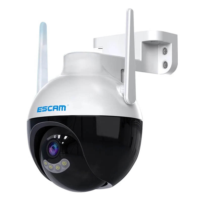 ESCAM QF300 3MP WiFi IP Camera App Mobile AI Human Detection Webcam Auto Tracking Cloud Storage Waterproof Monitor Camera Support Two-way Voice, Night Vision - US Plug - 1