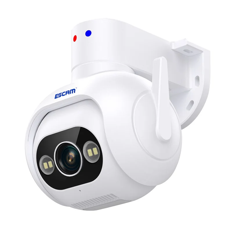 ESCAM PT304 4MP Human Detection Motion Camera WiFi Blue / Red Light Sound Alarm Smart Dual Light Night Vision H.265 Camera - US Plug - 1