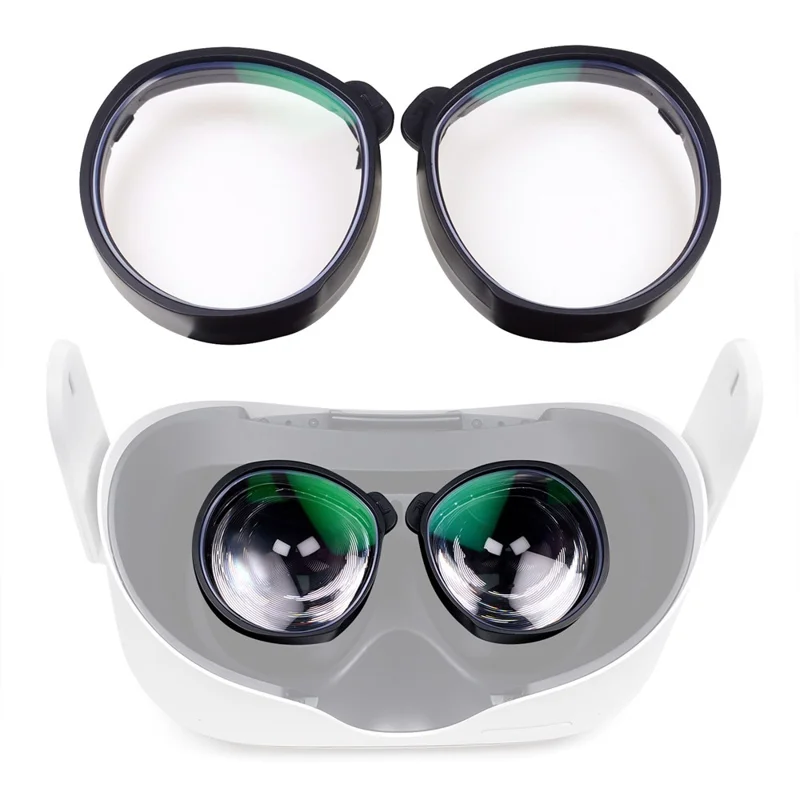 QISYKER 1 Pair Short-sighted Eyeglass Myopia Lens for Oculus Quest 2, Anti Blue Light/0-500 Degrees Myopia/50-200 Degrees Astigmatism/1.56 Lens - 1