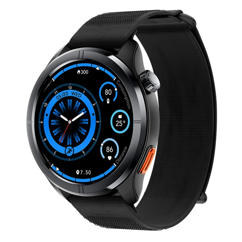 HAYLOU Solar Neo 2 HSR01 Smartwatch 1.43 inch AMOLED Display Bluetooth-compatible Calling Health Monitor - Black - 1