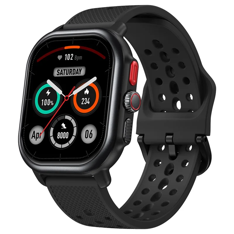 ZEBLAZE Beyond 3 Pro 2.15-inch AMOLED Square Screen Bluetooth-compatible Call Health Monitor Smart Watch - Black - 1