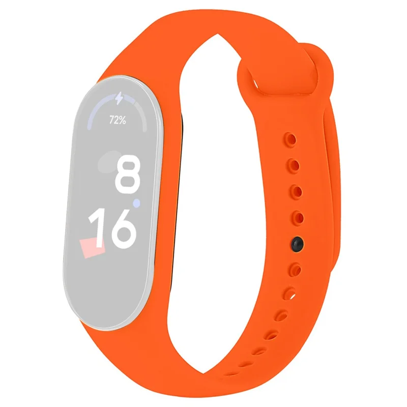 JUNSUNMAY For Xiaomi Mi Band 5 / 6 / 7 TPU Watch Band Quick Release Wrist Strap for Sports Watch Replacement Accessories - Orange - 1