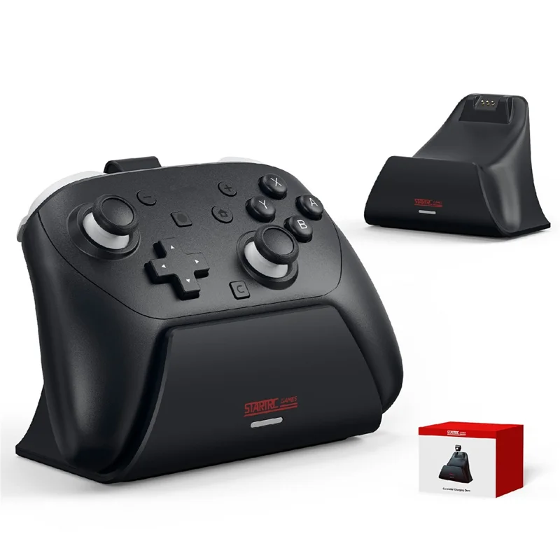 STARTRC GAMES For Nintendo Switch 2 Pro Controller Charging Dock Station with Adapter - 1