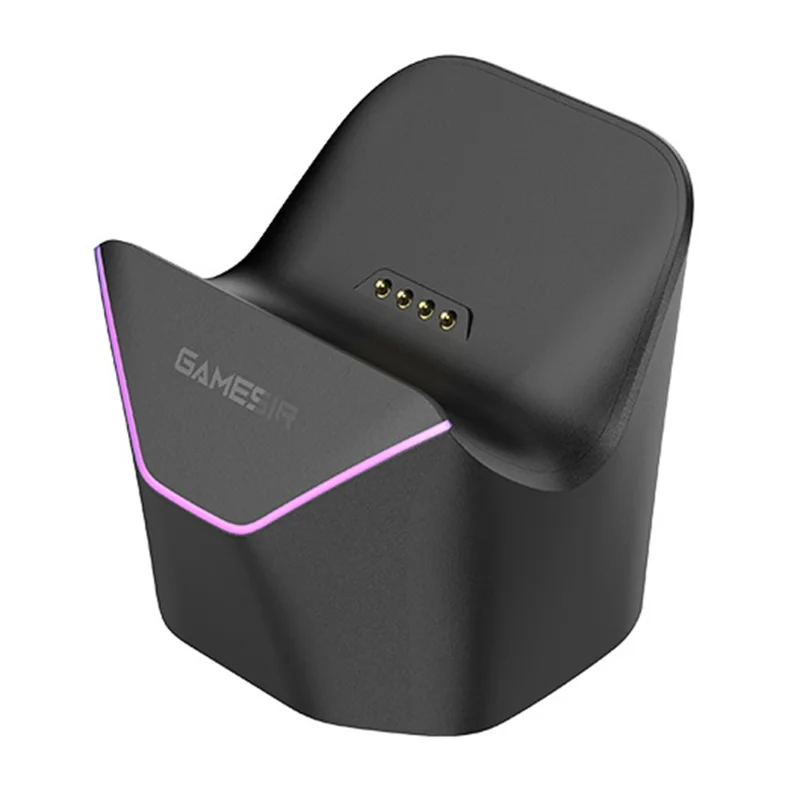 GAMESHIR For GameSir Starling 2 / Nova 2 Lite Gaming Controller Charging Dock RGB Atmosphere Light Smart Fast Charging Anti-Slip Storage Stand - Black - 1