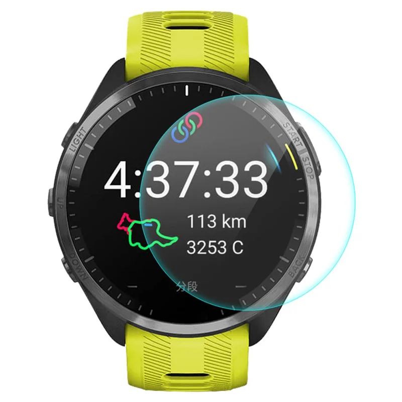 ENKAY HAT PRINCE For Garmin Forerunner 965 High Aluminum-silicon Glass 9H 0.2mm Smartwatch Screen Protector - 1