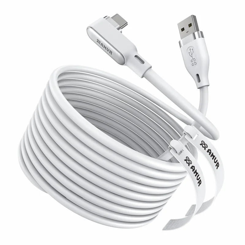 AMVR LC4 Link Cable 5m USB 3.0 to Type-C Data Cable for Oculus Quest 3 / 3s / 2 / PICO Series VR Headsets / PC - 1