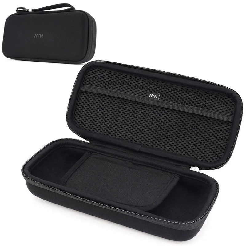 AYN Carrying Case for AYN Odin 3 Handheld Gaming Console EVA Hard Shell Storage Bag with Handle - Black - 1