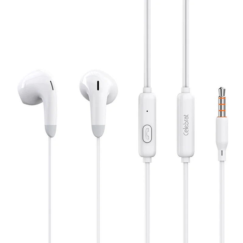 CELEBRAT G27 3.5mm Wired Stereo Earphone Wire Control Music Calling Headset - 1