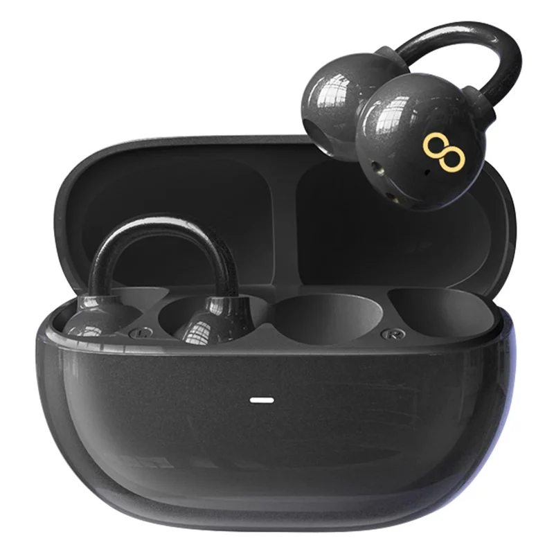 TRANYOO T-M5 OWS Bluetooth-compatible Earbuds Super Bass Clip On Wireless Headphones - Black - 1