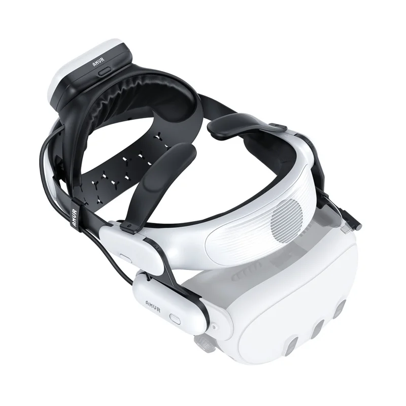 AMVR BS1 For Meta Quest 3 Rechargeable Battery Head Strap VR Headset Cooling System - White - 1