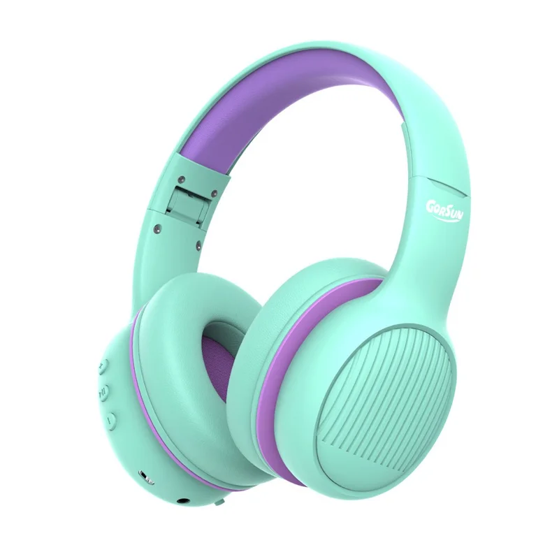 GORSUN E66 85 / 94dB Volume Limit Over-ear Bluetooth-compatible Headset Children Foldable Headphone - Purple - 1