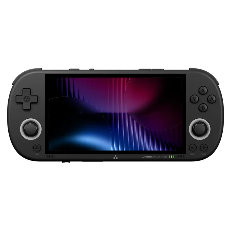 TRIMUI Smart Pro S TG5050 4.96 Inch IPS Screen Handheld Gamepad Hall Joystick Retro Gaming Console, with 256G TF Card - Black - 1