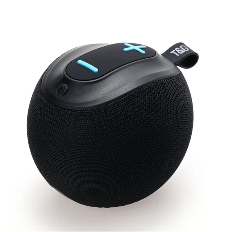T&G TG623 Portable Wireless Speaker Outdoor Waterproof Bluetooth-compatible FM TF TWS Stereo Music Subwoofer (CE Certificated) - Black - 1