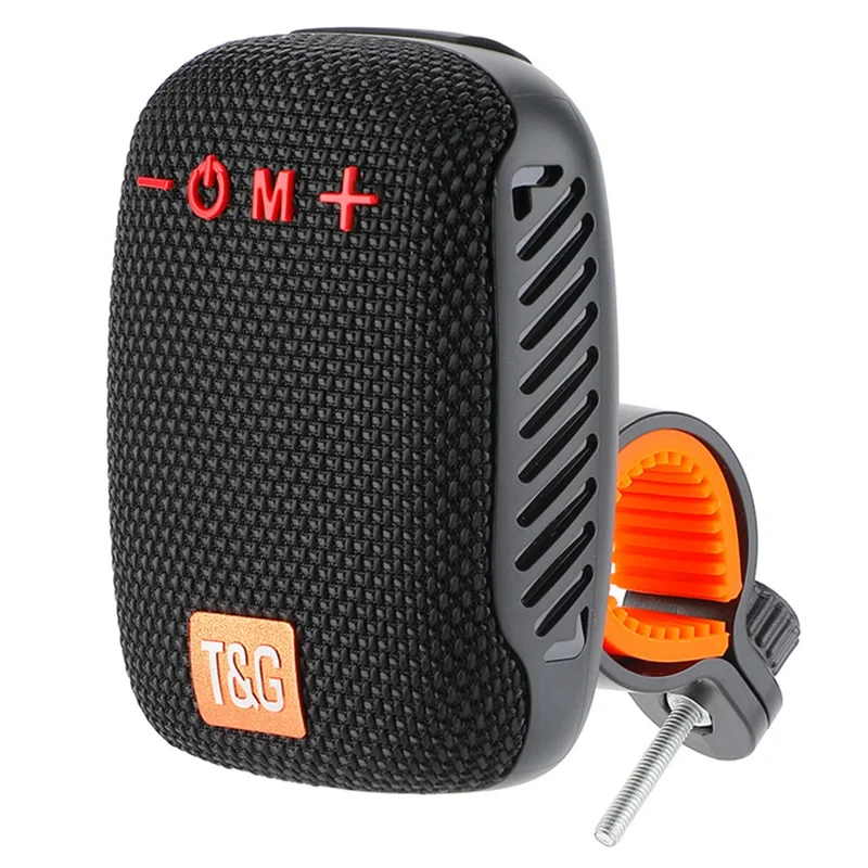 T&G TG392 Outdoor Bicycle Wireless Bluetooth-compatible Speaker Portable Sound Box Waterproof FM Radio Subwoofer - Black - 1