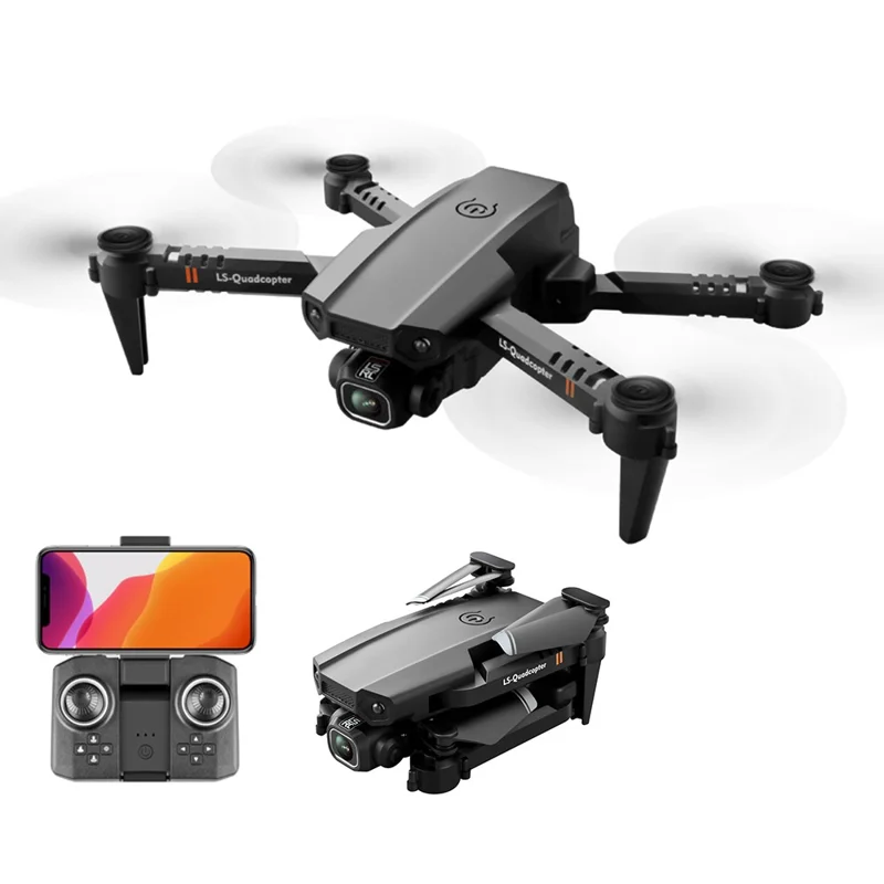 LSRC XT6 Mini Foldable RC Drone Dual Camera WiFi FPV Quadcopter with Altitude Hold One-Key Takeoff for Beginners, with Storage Bag - 1
