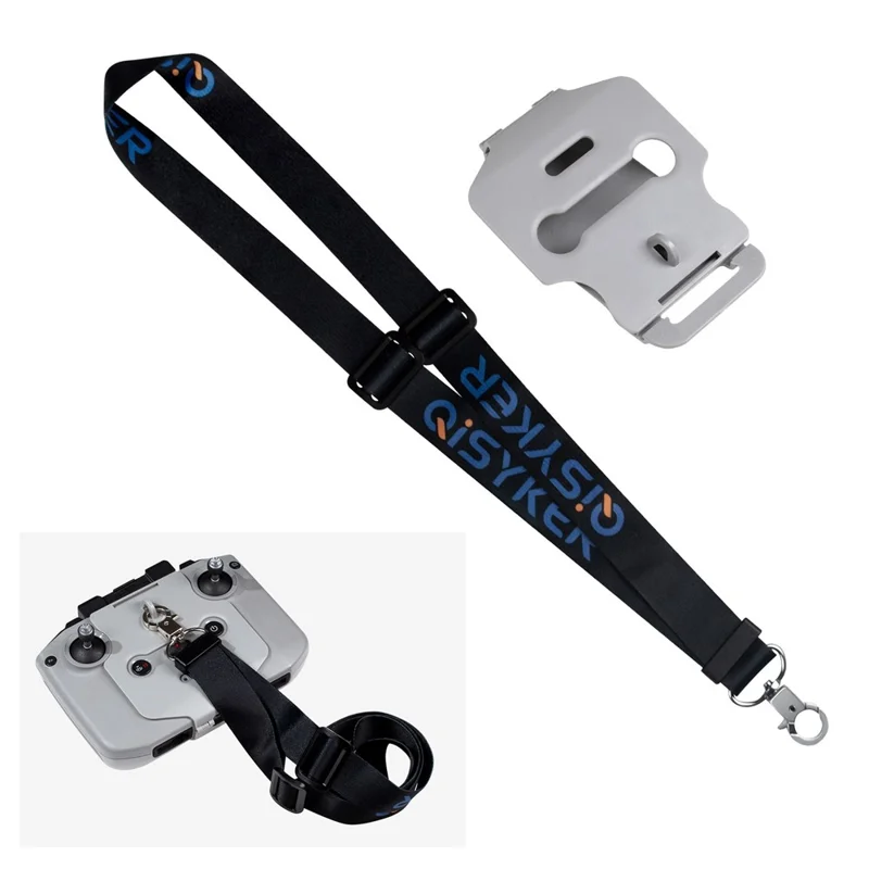 QISYKER DARCN516 for DJI Mini 3 Pro/Air 2/Air 2S/Mini 2/Mavic 3 RC-N1 Remote Control Adjustable Lanyard with Hanging Buckle Bracket - 1