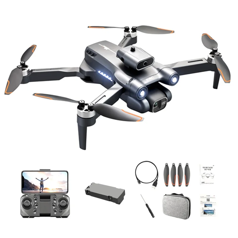 LSRC-S1S 720P Portable RC Aircraft Obstacle Avoidance Folding Drone Aerial Photo Brushless Aircraft with Headless Mode - 1