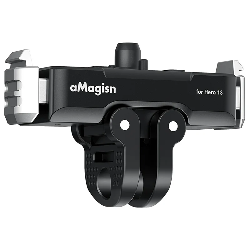 AMAGISN For GoPro Hero 13 Magnetic Metal Quick Release Mount Dual Interface Adapter Base Accessory - 1