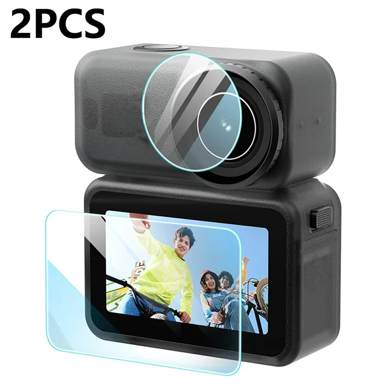 AMAGISN 2Pcs Screen Protector Set for DJI Osmo Nano Tempered Glass HD Protective Film Action Camera Accessories - 1