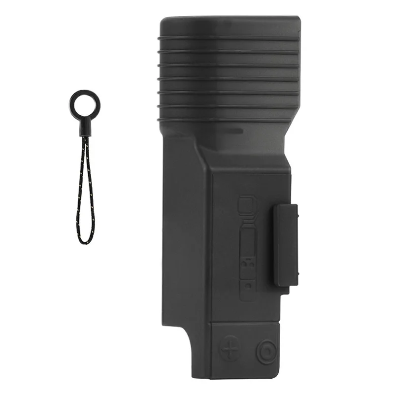 BRDRC Protective Case for DJI Osmo Pocket 4 / 3 Hard Shell Shockproof Cover with Lanyard - Black - 1
