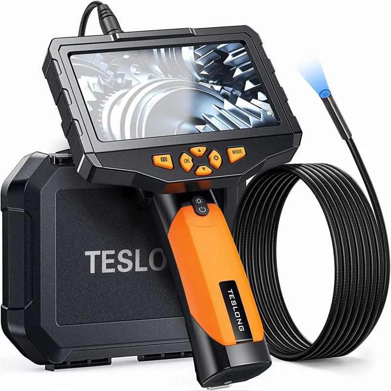 TESLONG NTS300 3m Wire 5.5mm Lens Endoscope 5.0-inch LCD Screen HD Pipe Inspection Borescope - 1