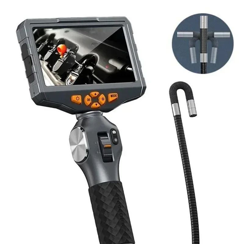 TESLONG TD500 6.5mm Rotatable Lens 1.55m Wire 5.0-inch Screen Endoscope Pipe Inspection Camera with 32G TF Card - 1
