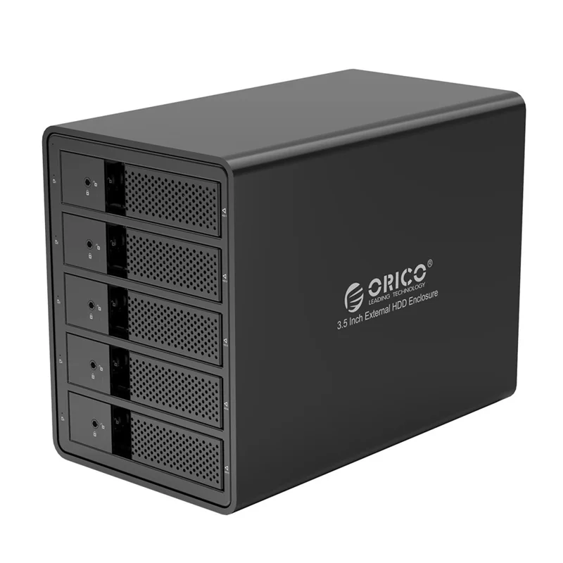 ORICO 9558U3 3.5-inch External Hard Drive Enclosure - Black / EU Plug - 1