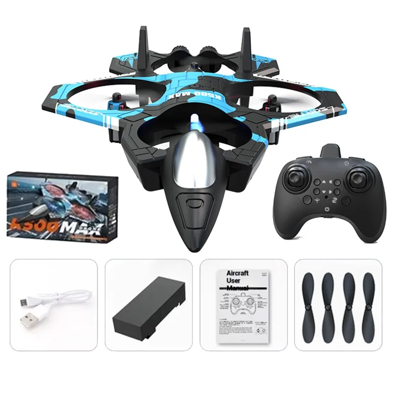 XKJ K500MAX RC Drone Quadcopter Throw-to-Fly Stunt Aircraft Toy for Indoor / Outdoor Use - Blue - 1