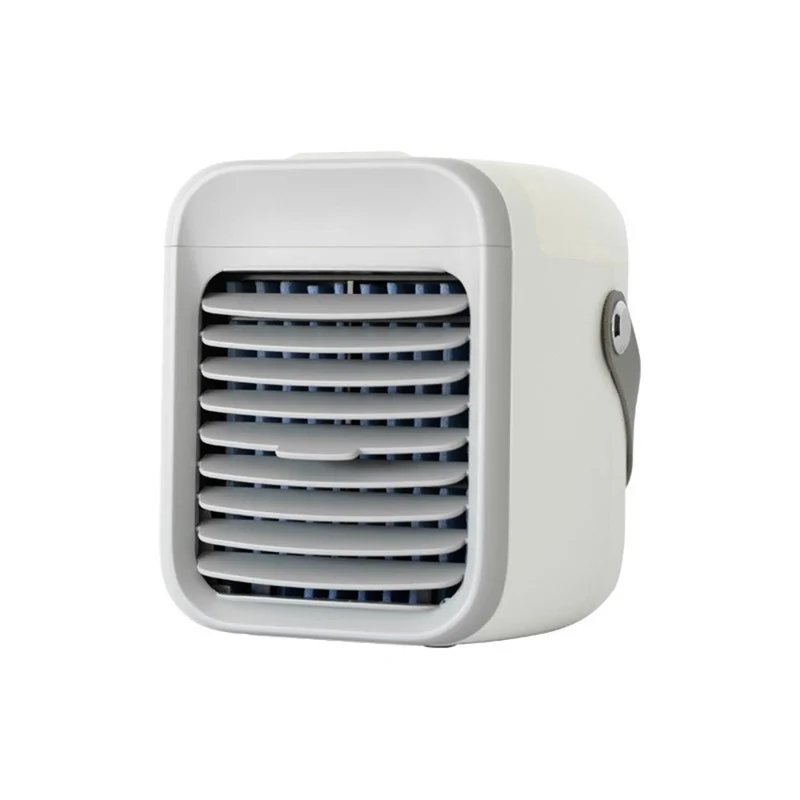 Portable Mini Air Conditioner Water Cooling Fan Air Cooler Humidifier - White - 1