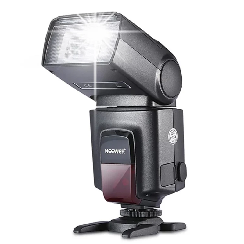 NEEWER TT560 Flash Speedlite for Canon Nikon Panasonic Olympus Pentax DSLR Cameras - Black - 1