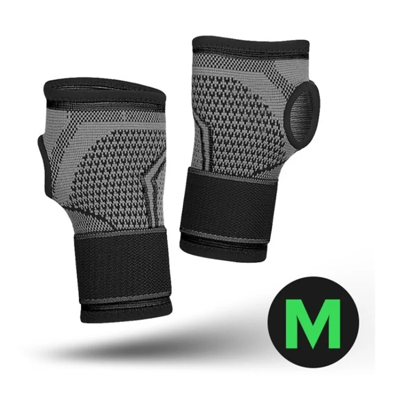 KYNCILOR AB034 Wrist Sleeve for Carpal Tunnel Pain Relief Sweat-Absorbing Wrist Support - Black/1Pc/M - 1
