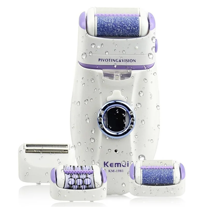 KEMEI KM-1981 Female Epilator Armpit Hair Removal Setting Women Shaver Trimmer - 1