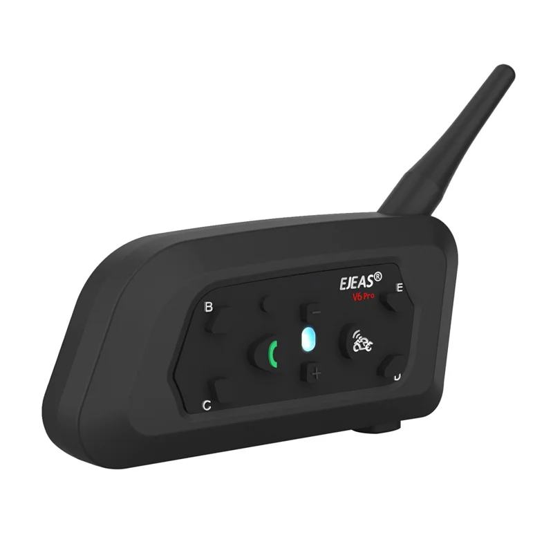 EJEAS V6PRO 1Pc Motorcycle Intercom Bluetooth-compatible 5.0 Headset Full Duplex Riding Real-Time Helmet Communication System - 1